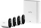 Arlo Pro 3 - Wire-Free Security 4 Camera System | 2K with HDR, Indoor/Outdoor, Color Night Vision, Spotlight, 160° View,...