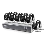 Swann Home Security Camera System, 16 Channel 12 Bullet Cameras, 1080p HD DVR, Indoor/Outdoor Wired Surveillance CCTV, Night...