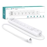 Kasa Smart Plug Power Strip HS300, Surge Protector with 6 Individually Controlled Smart Outlets and 3 USB Ports, Works with...