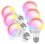 DAYBETTER Smart Light Bulbs, RGBW Wi-Fi Color Changing Led Bulbs Compatible with Alexa & Google Home Assistant, A19 E26 9W...
