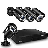 XVIM Wired Security Cameras System - 1080P 4CH Home Security Camera System DVR(No Hard Drive),4PCS 2MP Security Cameras, IP66...