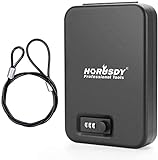 HORUSDY Lock box for Guns and Valuables,Portable Security Case Lock Box Safe with Combination Lock
