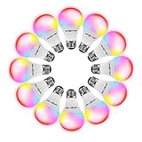 DAYBETTER Tuya Smart Light Bulbs, RGBW WiFi Color Changing Led Bulbs Compatible with Alexa and Google Home Assistant, A19 E26...