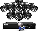 ANNKE 5MP Lite Security Camera System Outdoor 8 Channel H.265+ DVR and 8X1920TVL IP66 Weatherproof Home CCTV Cameras, Smart...