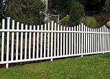 Zippity Outdoor Products ZP19018 Manchester (2 Panel) Vinyl Picket Fence Kit, 42'H x 92'W, White
