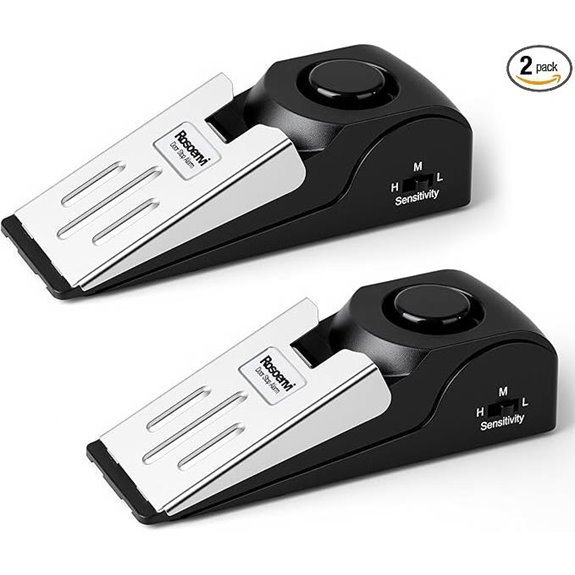 2 Pack Door Stop Alarm with 120DB Siren