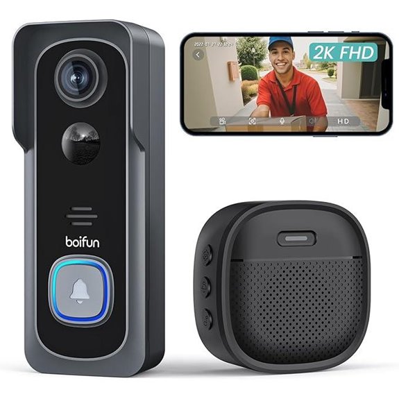 BOIFUN Wireless Doorbell Camera with Two-Way Audio