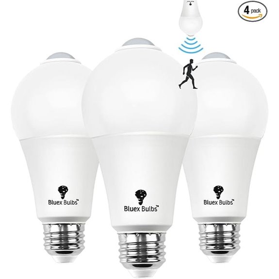 Bluex Motion Sensor LED Light Bulb 3-Pack