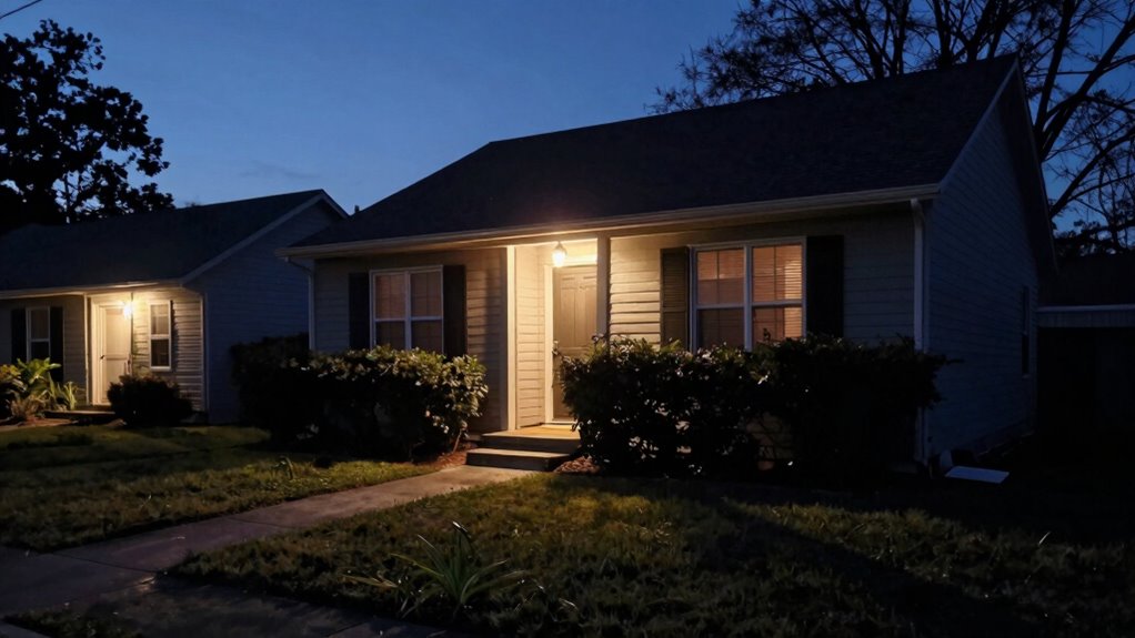 outdoor lighting enhances security