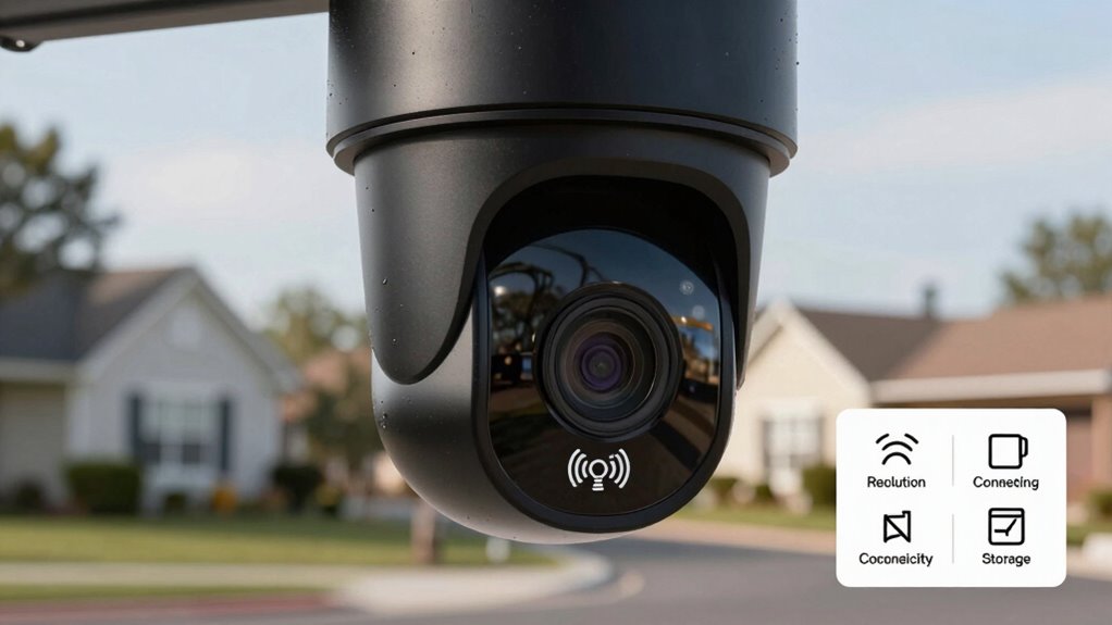security cameras audio features