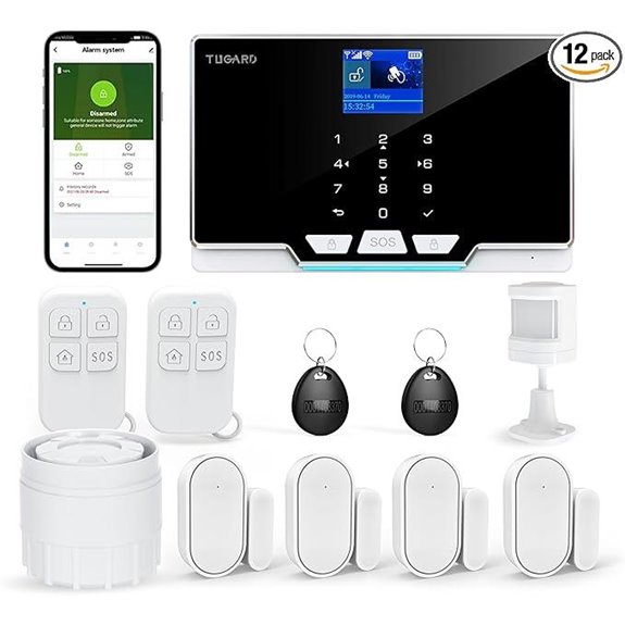 Smart Home Security System with Phone App Alert