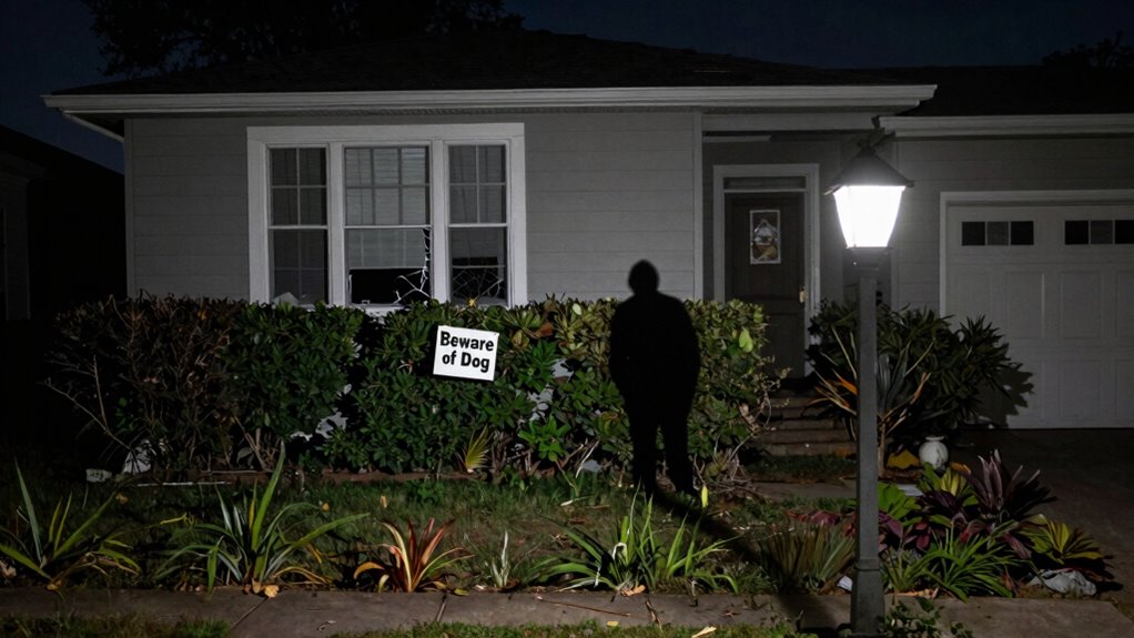 weak home security signs