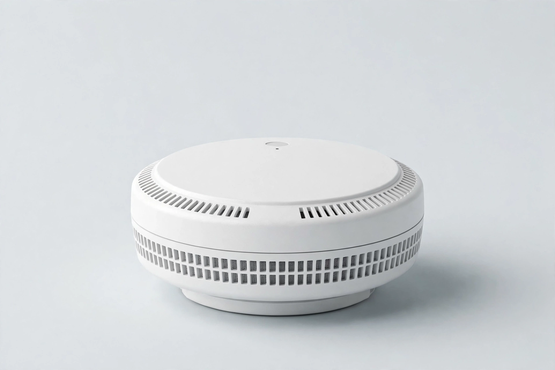 White hardwired smoke and CO combo detector with side vents